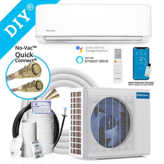 Mrcool, DIY-09-HP-WMAH-230C, E Star DIY 4th Gen Ductless Mini-Split AH