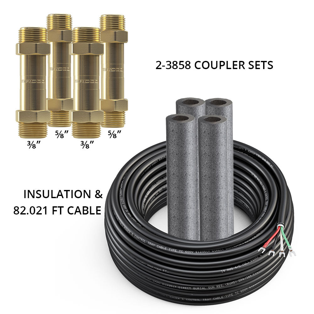 Mrcool, DIYCOUPLER-3858K75, DIY-38 + DIY-58 (2 Sets) w/75 ft of Wire