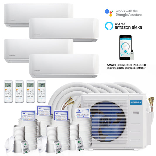 Mrcool, DIY-MULTI4-36HP230, 4-Zone Ductless Mini-Split A/C and HP Cond