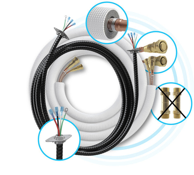 Mrcool, DIY25-1412, 25ft 1/4 x 1/2 Lineset for 9, 12,18K Indoor